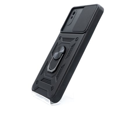 Чохол Camshield Serge Ring for Magnet для Xiaomi Redmi 9A black протиударний шторка/захист камери