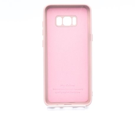 Силіконовий чохол Full Cover для Samsung S8+ pink sand My Color Full Camera