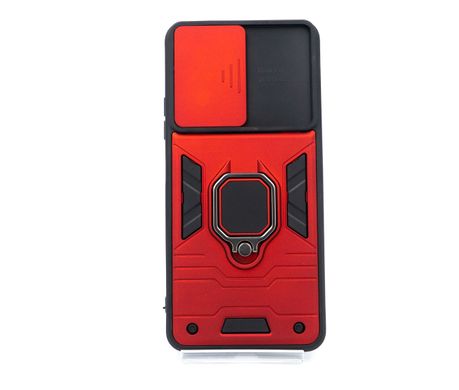 Чохол SP Camshield Serge Ring для Xiaomi Poco F3 red протиударний шторка/захист камери