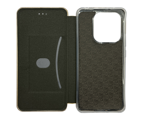 Чохол книжка Original шкіра для Xiaomi Redmi Note 14 4G gold