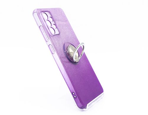 Силіконовий чохол SP Shine для Samsung A72 4G violet ring for magnet