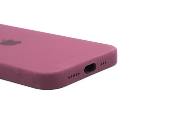 Силіконовий чохол with MagSafe для iPhone 12/12 Pro plum