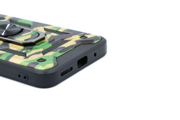Чохол Camshield Serge Ring for Magnet Camo для Xiaomi Redmi 10C army green протиоударний