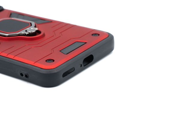 Чохол SP Camshield Serge Ring для Xiaomi Poco F3 red протиударний шторка/захист камери