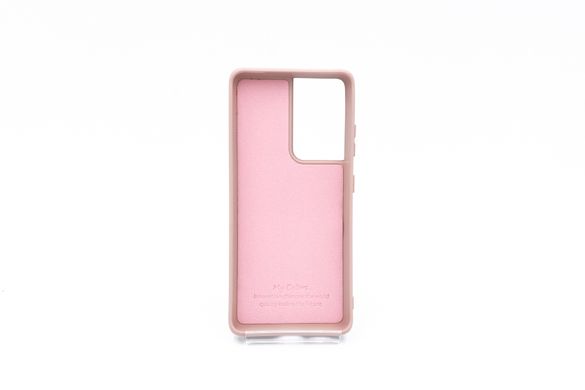 Силіконовий чохол Full Cover для Samsung S21 ultra pink sand без logo