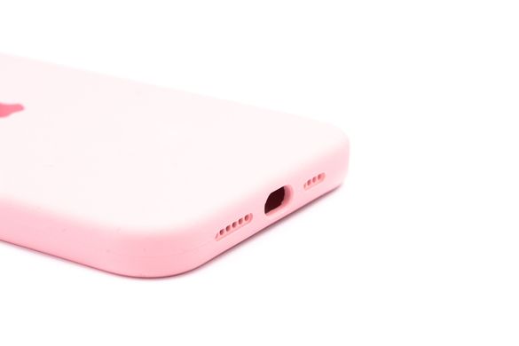 Силіконовий чохол Full Cover для iPhone 12 Pro Max light pink Full Camera