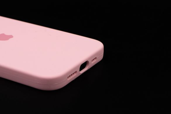 Силіконовий чохол Full Cover для iPhone 14 light pink Full Camera