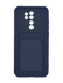 Силиконовый чехол WAVE Colorful Pocket для Xiaomi Redmi Note 8 Pro ocean blue Full Camera
