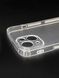 Силіконовий чохол 0.5mm з заглушками+захист камери для iPhone 13 Clear Full Camera