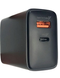 Мережевий зарядний пристрій 4YOU A52 QC3.0 PD22.5W Type-C/Lightning black