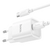 Мережевий зарядний пристрій Hoco C148A 1USB-C PD/QC 30W+Type-C to Type-C white