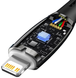 Кабель Baseus Glimmer Type-C to Lightning 20W 1m black CADH000001