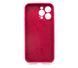Силіконовий чохол Full Cover для iPhone 14 Pro Max rose red Full Camera