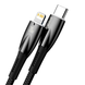 Кабель Baseus Glimmer Type-C to Lightning 20W 1m black CADH000001