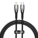 Кабель Baseus Glimmer Type-C to Lightning 20W 1m black CADH000001