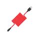 USB кабель Hoco X21 Silicone Lightning 2.1A 1m black/red