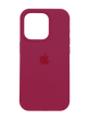 Силиконовый чехол Full Cover Square для iPhone 14 rose red Full Camera